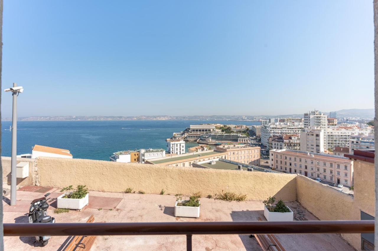 ROCCA BIANCA - Sur la roche face à la mer et la bonne mère Marseille Extérieur photo