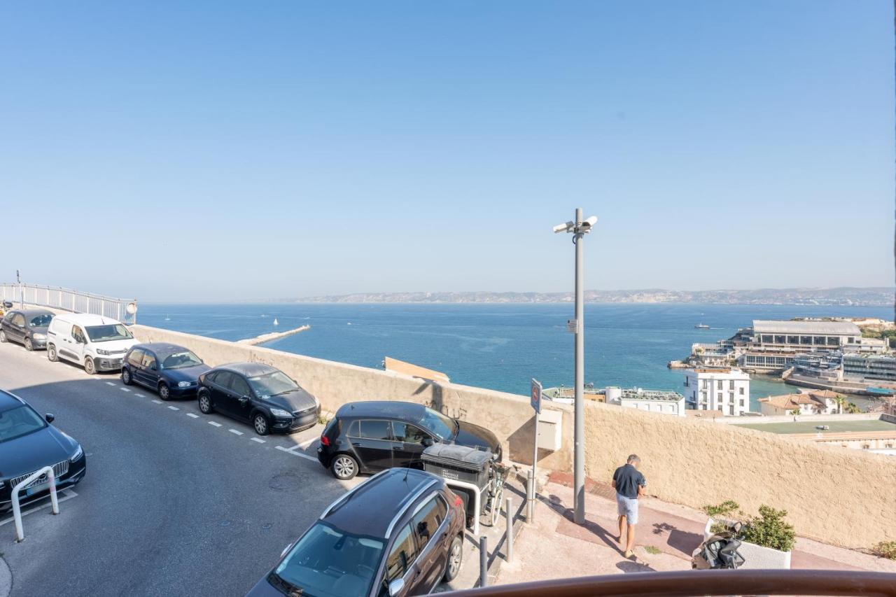 ROCCA BIANCA - Sur la roche face à la mer et la bonne mère Marseille Extérieur photo